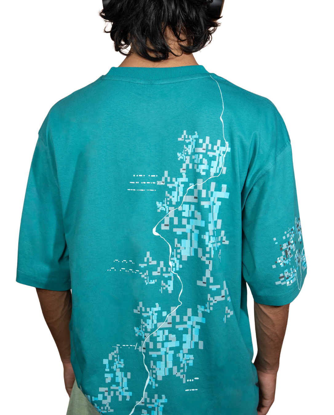 Green Fragment Line T-shirt