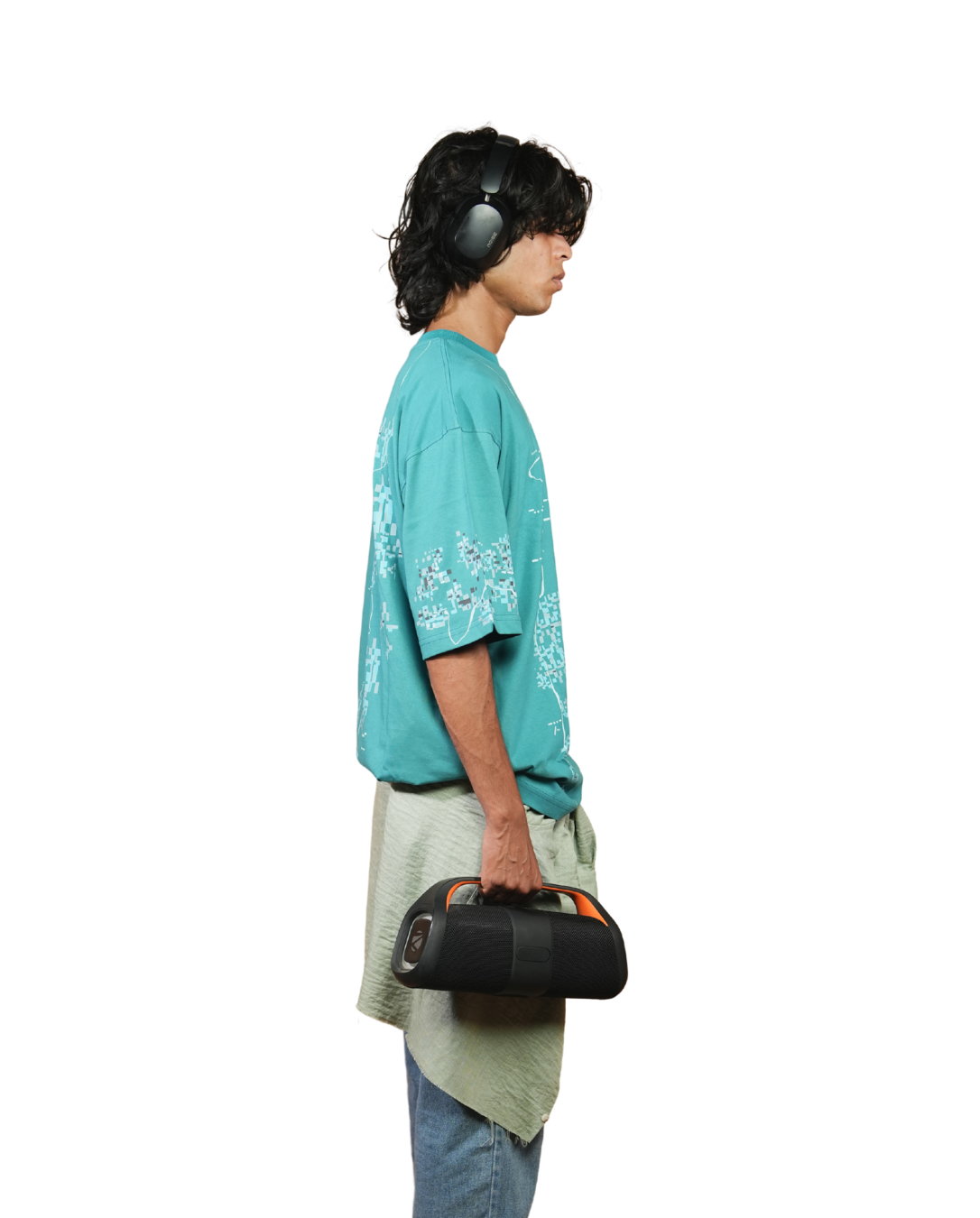 Green Fragment Line T-shirt